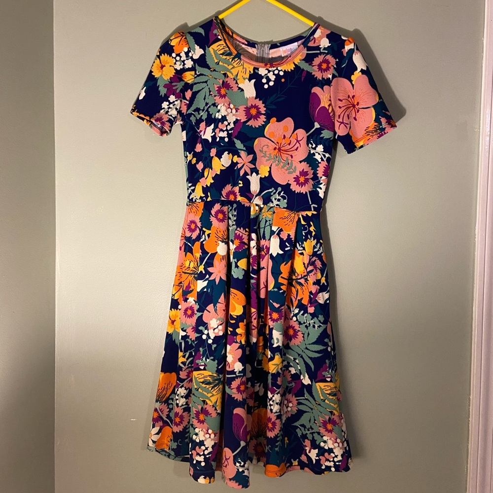 Lularoe Floral Amelia Dress